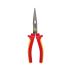CK 431013 Flat Nose Plier, 175 mm Overall, Straight Tip, VDE/1000V, 175mm Jaw