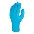 Skytec Puderfrei Einweghandschuhe aus Nitril puderfrei, lebensmittelecht blau, EN455 Größe L, 200 Stück