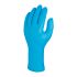Skytec 使い捨て手袋 耐薬品性、医療用 100入り 青, パウダーフリー, サイズ：M
