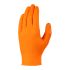 Skytec 使い捨て手袋 耐薬品性 100入り オレンジ, パウダーフリー, サイズ：7, S