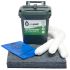 Ecospill Ltd, Spildsæt, Anvendelse: Olie Oil Only, Indeholder: 1 x 25Ltr Caddy Bin With Handle, 1 x Disposal Bag &amp;