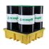 Ecospill Ltd Polyethylene 4 Drum Spill Pallet for Chemical, 250L Capacity