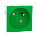 Schneider Electric, New Unica IP3X Green Flush Mount 2P+E Socket Socket, Rated At 16A, 250 V