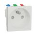 Schneider Electric, New Unica IP4X White Flush Mount 2P+E Socket Socket, Rated At 16A, 250 V