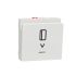 Schneider Electric White Key Card Switch, 10A, New Unica Series