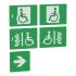 Schneider Electric Emergency Exit Sticker for use with Emergency Lighting