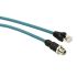 Schneider Electric Straight Male M12 to Straight Male RJ45 Ethernet Cable, Blue, 3m