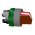 Schneider Electric Harmony XB5 Series 2 Position Selector Switch Head, 22mm Cutout, Red Handle