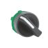 Schneider Electric Harmony XB5 Series 2 Position Selector Switch Head, 22mm Cutout, Black Handle