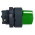 Schneider Electric ZB5 Series 3 Position Selector Switch Head, 22mm Cutout, Green Handle