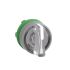 Schneider Electric Harmony XB5 Series 2 Position Selector Switch Head, 22mm Cutout, White Handle