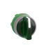 Schneider Electric Harmony XB5 Series 3 Position Selector Switch Head, 22mm Cutout, Green Handle