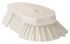 Vikan Yellow Hand Brush for Brushing Dry, Fine Particles, Floors with brush included