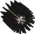 Vikan Medium Bristle Black Scrub Brush, 30mm bristle length, Polyester, Polypropylene, Stainless Steel bristle material
