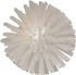 Vikan Medium Bristle White Scrubbing Brush, 33mm bristle length, Polyester, Polypropylene, Stainless Steel bristle