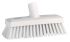 Vikan Broom, White With Polyester, Polypropylene, Stainless Steel Bristles for  for General Purpose