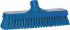 Vikan Broom, Blue With Polyester, Polypropylene, Stainless Steel Bristles for Deck washer brush