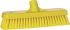 Vikan Broom, Yellow With Polyester, Polypropylene, Stainless Steel Bristles for Multipurpose Cleaning