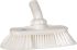 Vikan Soft Bristle White Scrubbing Brush, 44mm bristle length, Polyester, Polypropylene, Stainless Steel bristle