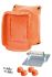 HENSEL FK Series Orange Polycarbonate Terminal Box, IP55, IP66, 10 Terminals, 92 x 210 x 155mm