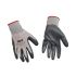 Avit AVIT Grey Nylon Abrasion Resistant Gloves, Size 9, Large, Nitrile Coating