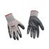 Avit AVIT Grey Nylon Abrasion Resistant Gloves, Size 10, XL, Nitrile Coating