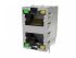 Connecteur Ethernet cat 3 Amphenol Communications Solutions série RJE30 Femelle, Alliage cuivreux nickelé Traversant,