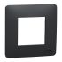 Schneider Electric RAL 7021 Black Grey 1 Gang Cover Plate Thermoplastic Cover Plate
