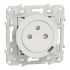 Schneider Electric White 1 Gang Plug Socket, 2 Poles, 16A, French 2P