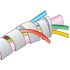 Alpha Wire Spiral Wrap, I.D 0.061in Polyethylene FIT Wire Management Series