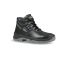 U Group Style & Job Unisex Black Stainless Steel Toe Capped Safety Shoes, UK 2, EU 35