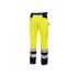 U Group Hi - Light Yellow Men's 40% Polyester, 60% Cotton High Visibility Work Trousers 32 → 34in, 82 →