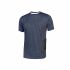 U Group Blue 100% Cotton Short Sleeve T-Shirt, UK- XXL, EUR- XXL
