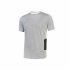 Camiseta de manga corta U Group, de 10 % viscosa, 90 % algodón, de color Gris/Plata, talla 4XL