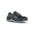 U Group Concept Plus Unisex Black Composite Toe Capped Low safety shoes, UK 2, EU 35