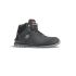 U Group Flat Out Unisex Black Aluminium Toe Capped Safety Shoes, UK 6.5, EU 40