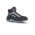 U Group Concept Plus Men's Black Composite Toe Capped Ankle Safety Boots, UK 9, EU 43