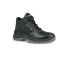 U Group Entry Unisex Black Stainless Steel  Toe Capped Safety Shoes, UK 2, EU 35