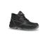 U Group Entry Unisex Black Stainless Steel Toe Capped Safety Shoes, UK 4, EU 37