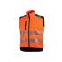 U Group Hi - Light Orange Unisex Hi Vis Jacket, XL