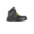 U Group BAU & BUILDING Men's Black, Yellow Composite  Toe Capped Safety Shoes, UK 6, EU 39