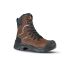 U Group Rock & Roll Men's Brown Composite  Toe Capped Safety Boots, UK 2, EU 35