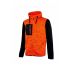 U Group Enjoy Orange 100% Polyester Fleece Jacket XXL