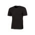 U Group Black 10% Viscose, 90% Cotton Short Sleeve T-Shirt, UK- XXL, EUR- XXL