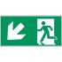 Znak wyjścia, Poliester, None, Brak, Opis: Wyjście ewakuacyjne w lewo