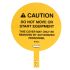 Brady Self-Adhesive Fork Lift Hazard Hazard Warning Sign (English)