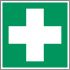 Brady Polyester Green, White First Aid Sign, H200 mm W200mm