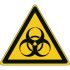Brady Gefahren-Warnschild selbstklebend 'Biologische Gefährdung', 13 mm