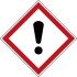 Etiqueta de seguridad contra incendios autoadhesiva con pictograma: Peligro para la salud, texto en : x 21 mm