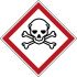 Etiqueta de seguridad contra incendios autoadhesiva con pictograma: Sustancia Peligrosa, texto en : x 21 mm